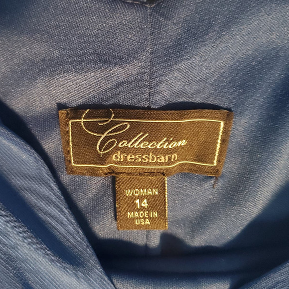 NEW Dressbarn Collection Size 14W Ruched Draped Formal Maxi Dress *TINY FLAWS* - Picture 9 of 14